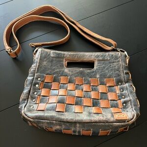 BedStu Keiki Crossbody, Black Lux Tan Rustic